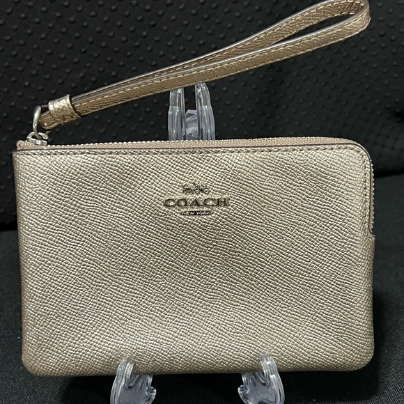 Coach Handbags - Coach Gold Wristlet